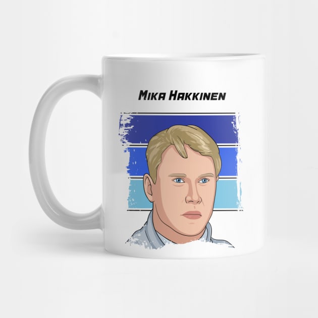 Mika Hakkinen Illustration Tribute by Mandra